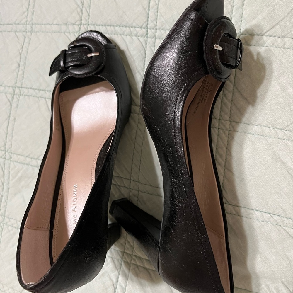 Etienne Aigner Black Heels Elegant Design